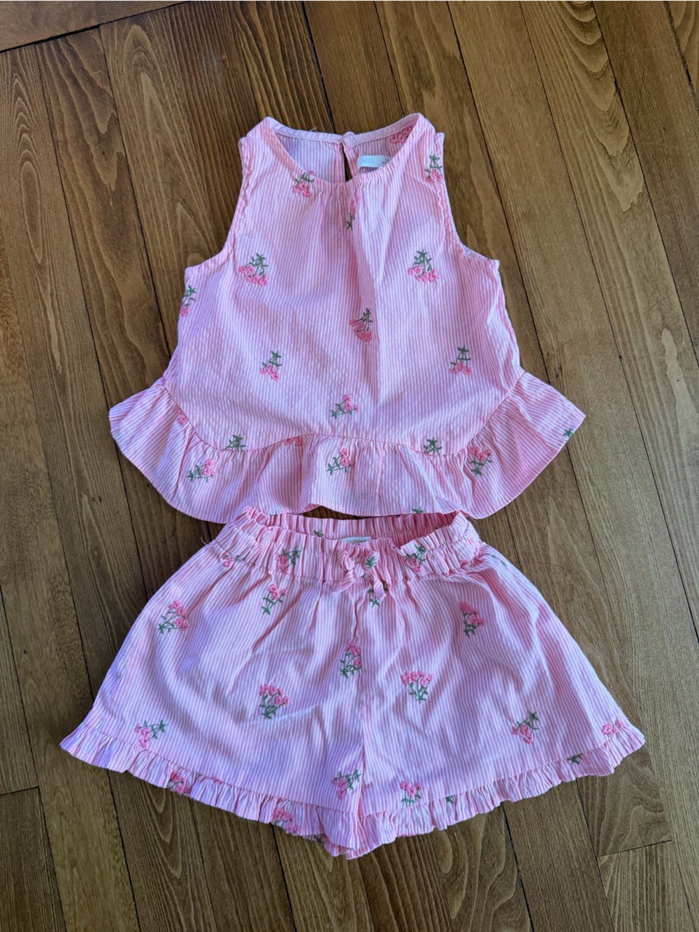 Pink Zara Shorts Set